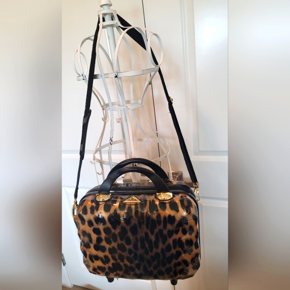 NWT Triforce Elite Travel Hardcase Beauty Bag Leopard Print